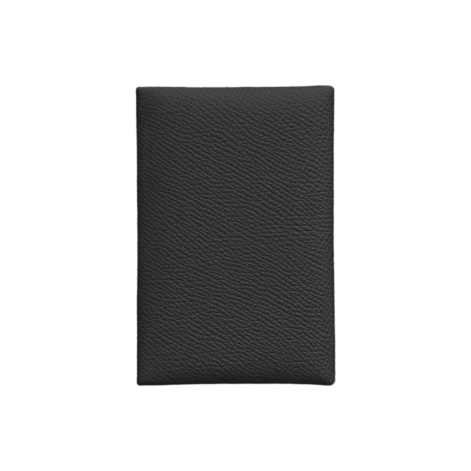 HERMES Calvi Epsom Calfskin Business Card Holder, Coin Purse, Wallet, Card Holder Women's Noir Black