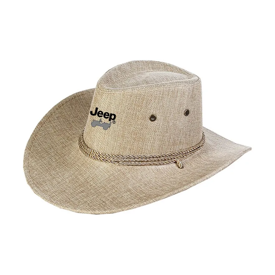 JEEP Полиэстер Комфортный и Дышащий Western Cowboy Шляпа Солома Ведро Унисекс