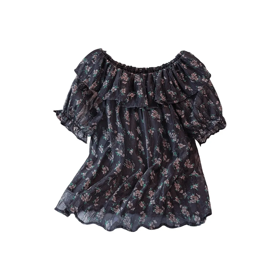 Cypress House Черный с цветами Женские Рубашки