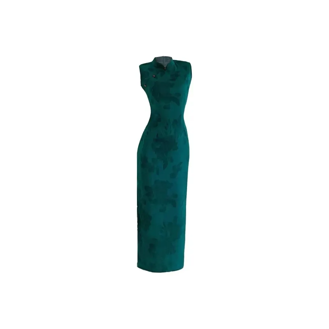 MTHE Павлине-синий Женские Платья без рукавов