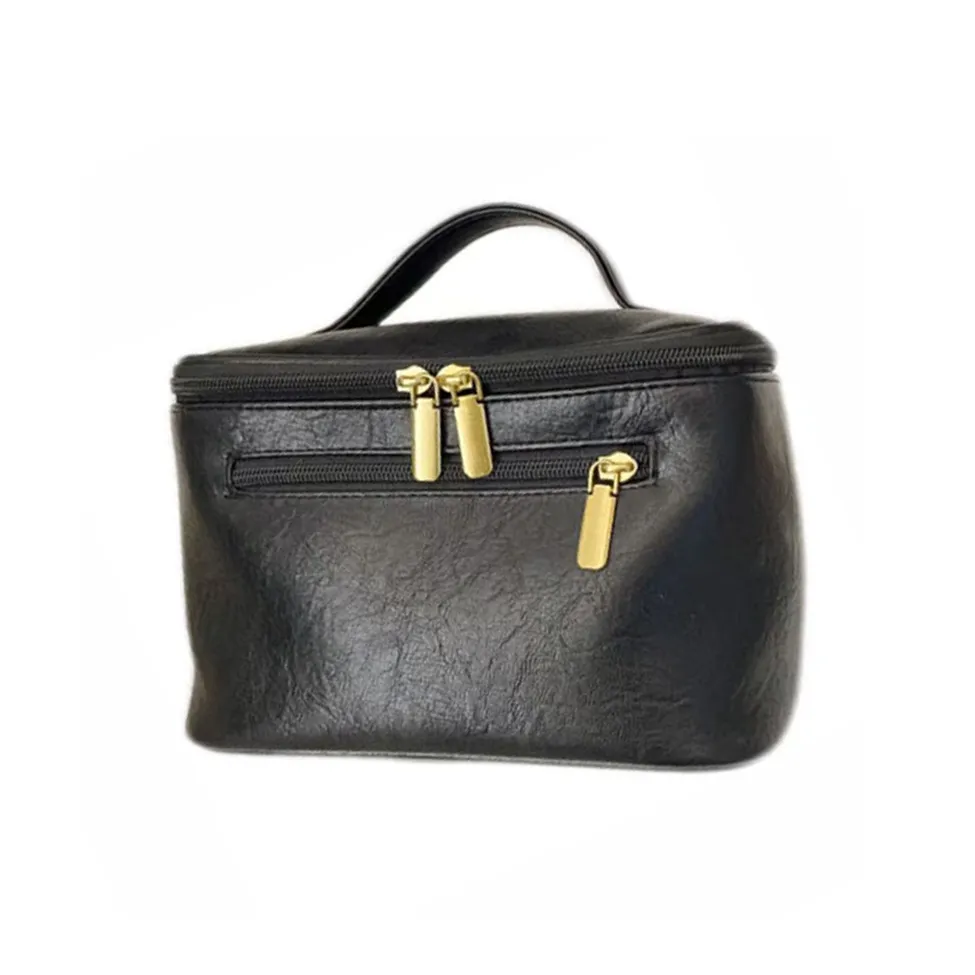 Boniu ПУ (полиуретан) Косметичка Женская Черный Темно-коричневый Светло-коричневый