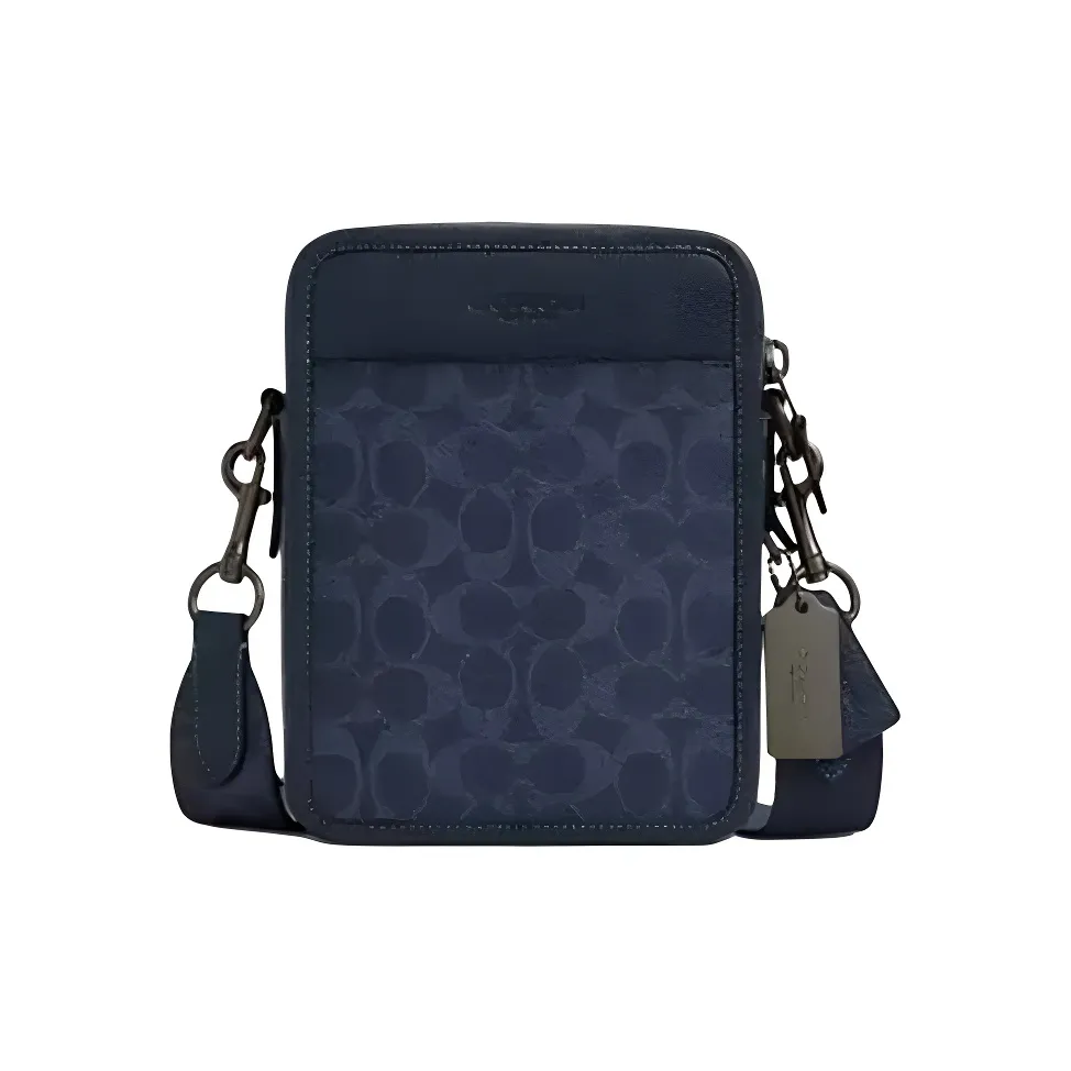 COACH Sullivan Кожа Сумка через плечо Мини Мужская Синяя