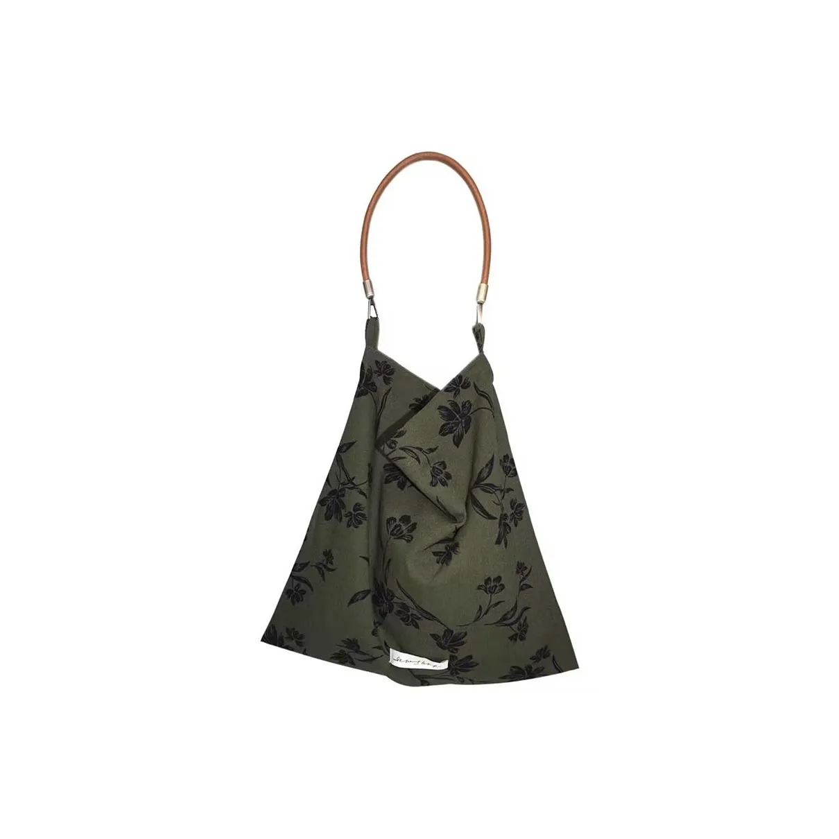 Boniu Linen Shoulder Bag Regular Women's Green Boniu Льняная ткань Сумка через плечо Стандартная Женская Зеленая
