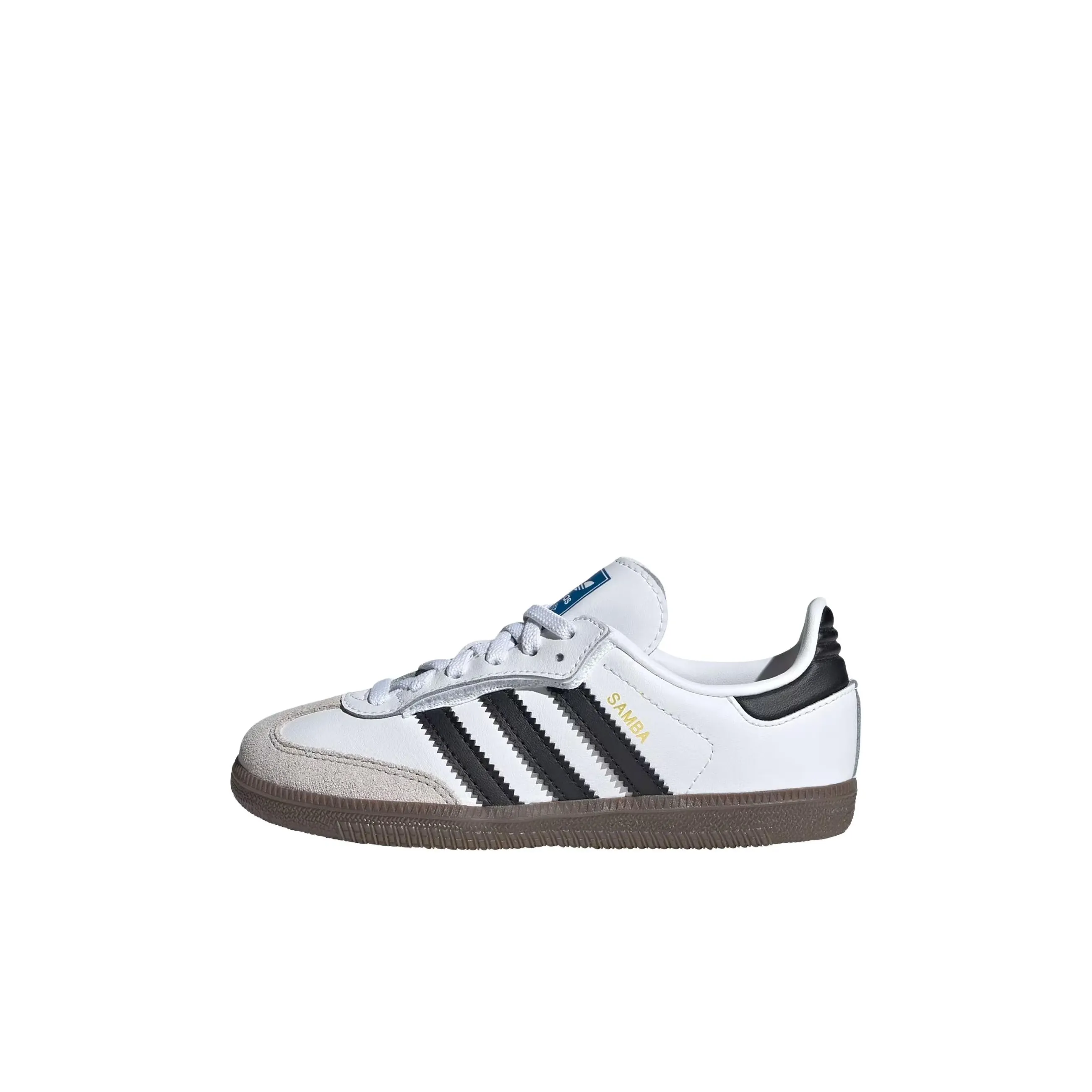 Adidas Originals SAMBA OG Устойчивый к истиранию Низкий Топ Детские Скейтбординги Облачный Белый Основной Черный