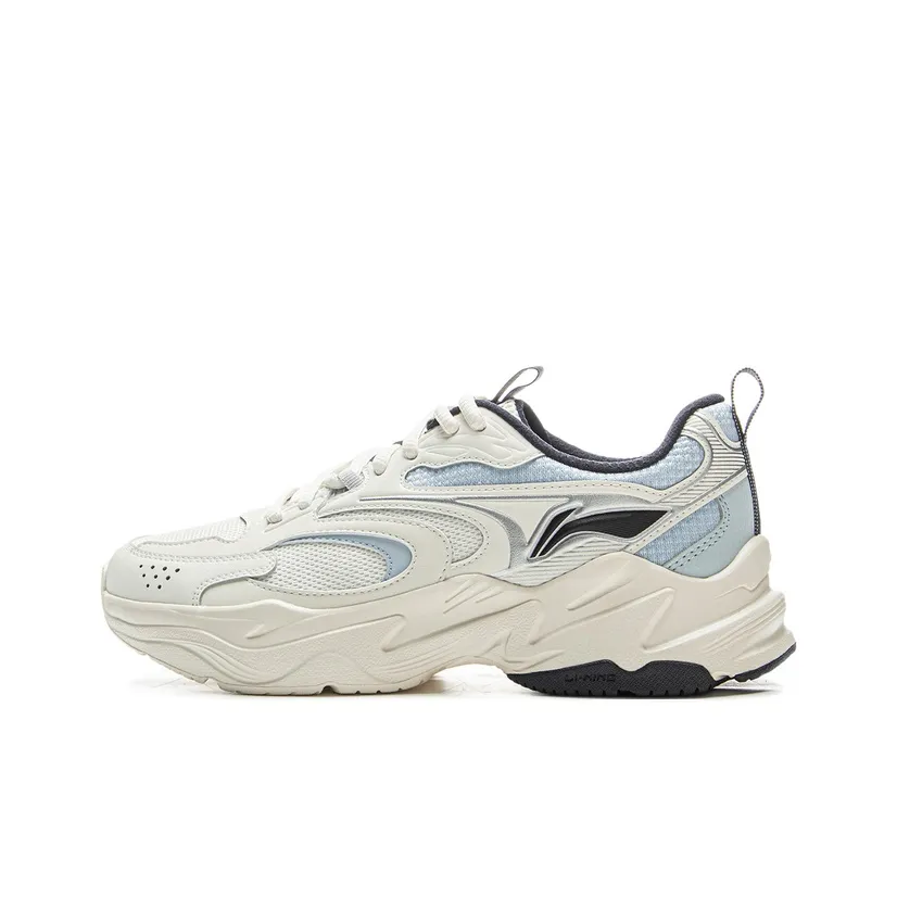 LINING Износостойкий Легкий Увеличивающий Высоту Низкий Топ Casual Женский Айвори Небесно-Синий