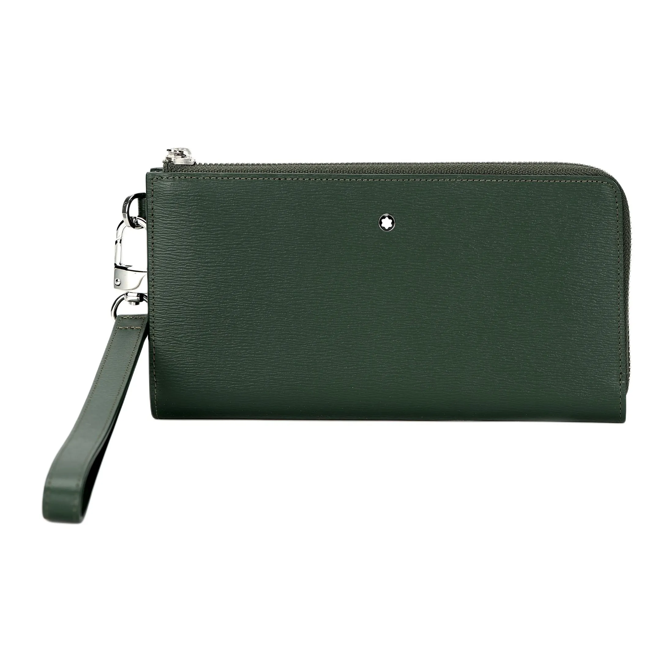 MONTBLANC Full Grain Cow Leather Coin Purse Clutch Wallet Men's Jasper