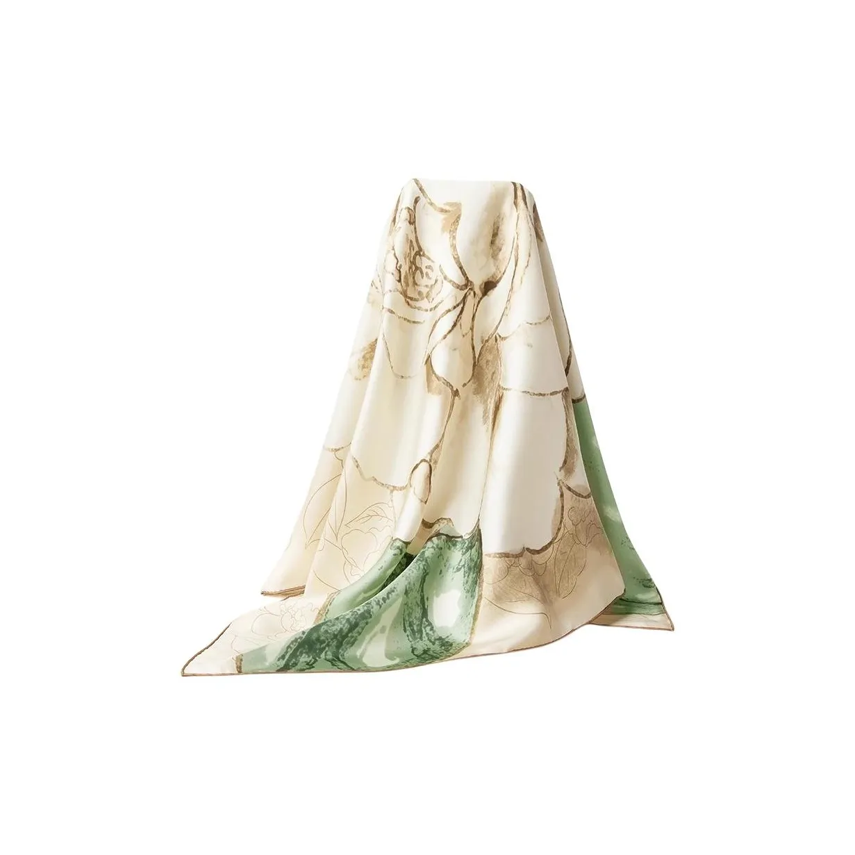 ZHIJINLOU Большой платок из шелка шарф женский