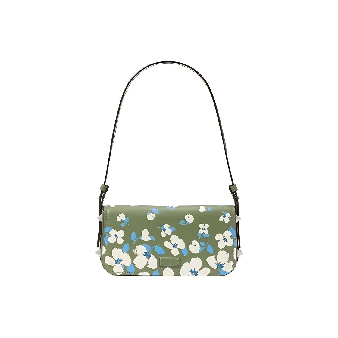 Kate Spade Cow Leather Shoulder Bag Trumpets Women's Green