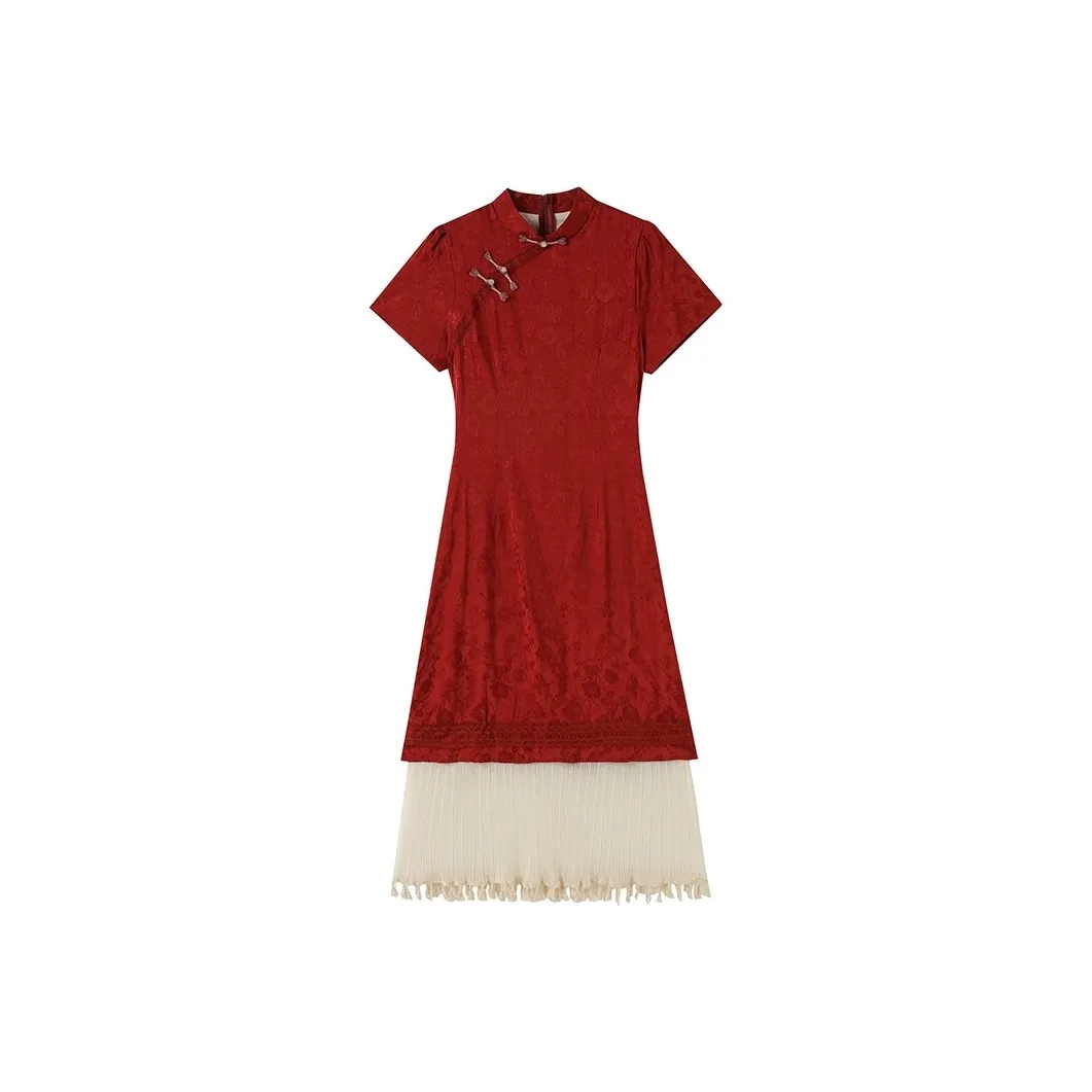 GULIANFEI Короткий рукав Платье Женское