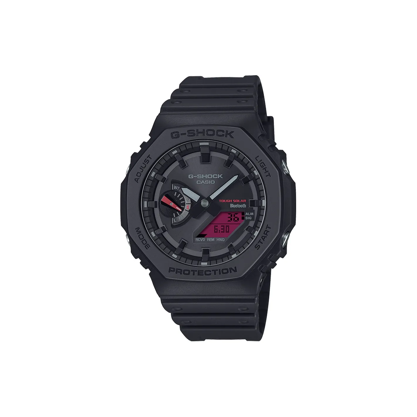 CASIO BLACK and BOLD RED Collection Кварцевый механизм Часы Мужские Красный Циферблат часов