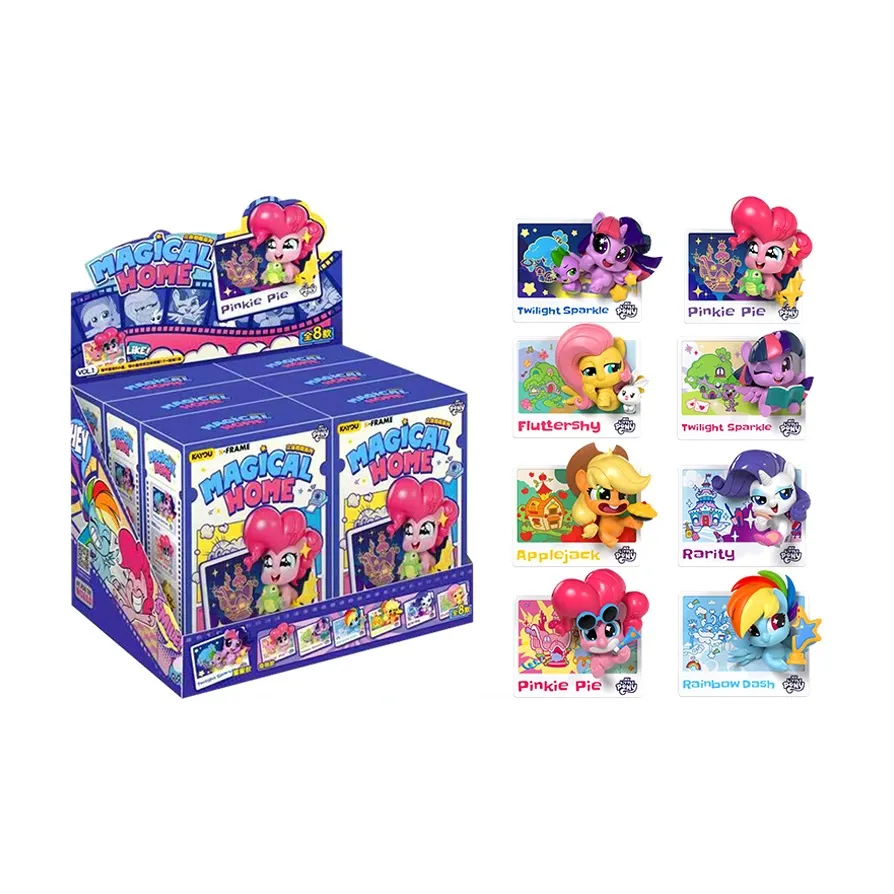 KAYOU My Little Pony 3D Эффект Фоторамка First Edition Mystery Коробка Мерч IP Аниме Карточки Целая Коробка