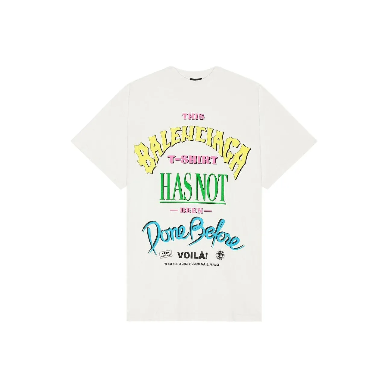 Balenciaga Graphic Printed Oversized T Shirt
