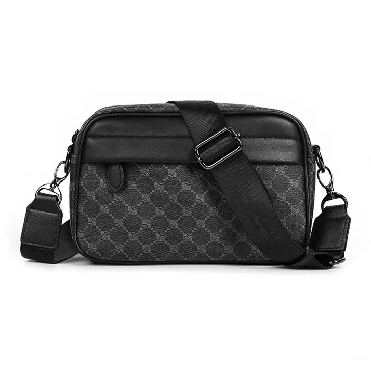 CARTELO ПУ (полиуретан) Сумка через плечо Сумка на плечо Унисекс Черный с узором