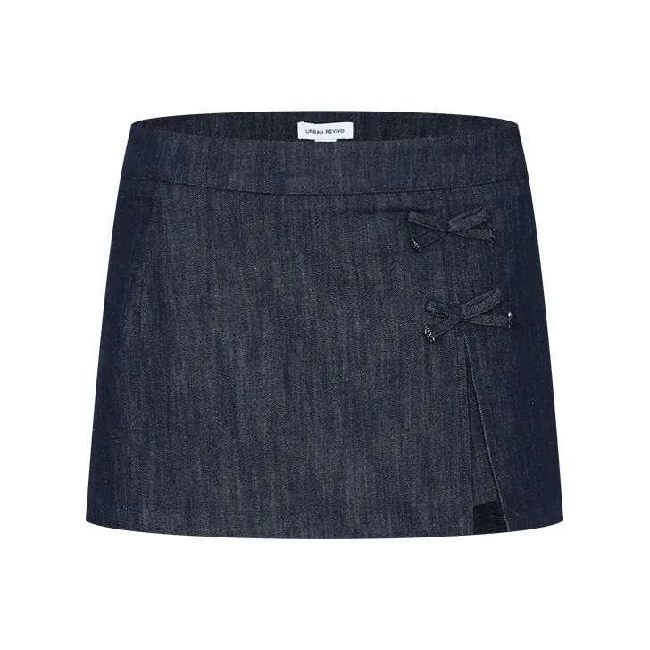 URBAN REVIVO Джинсовые короткие юбки Женские