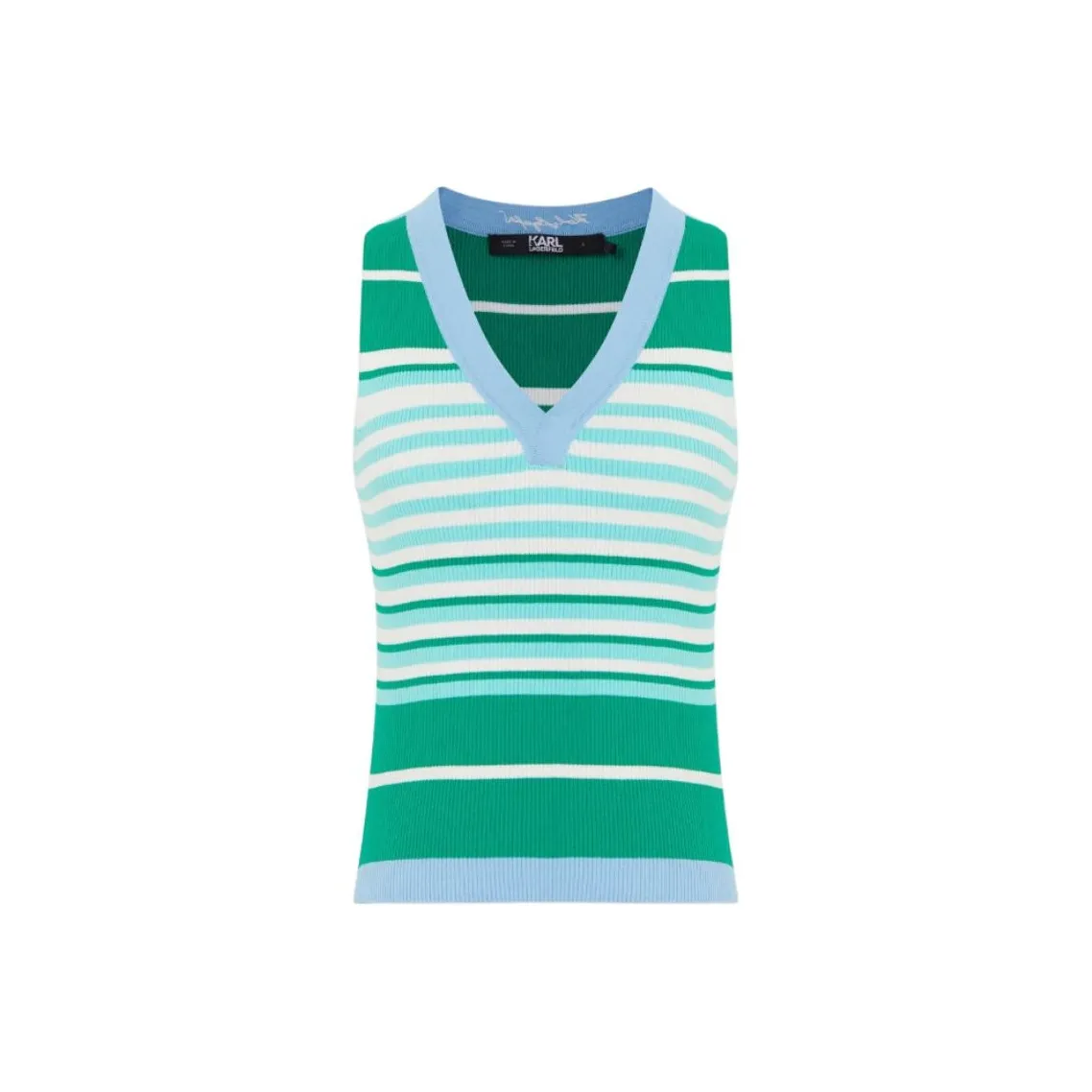 Karl Lagerfeld Майка Женская Зеленая