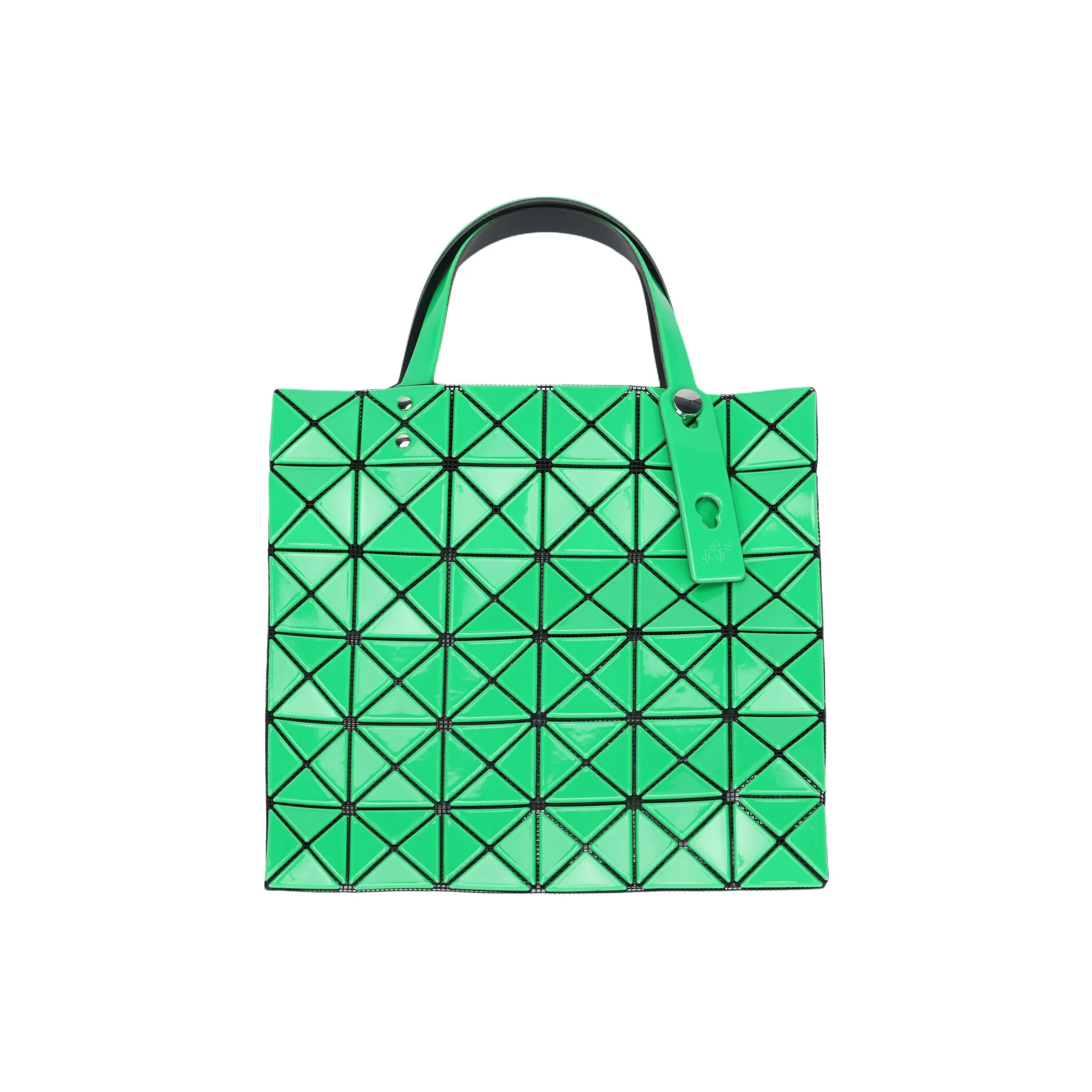 ISSEY MIYAKE PVC Tote Bag, Shopping Bag, Shoulder Bag, Handbag Clutch Mini Women's Green