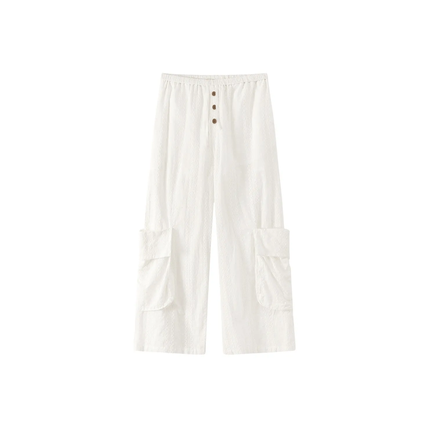 CHUU Белые Женские Повседневные Брюки