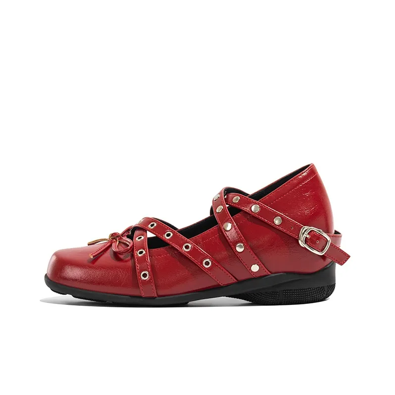 Old Meow Mary Jane Shoes Женские Красные