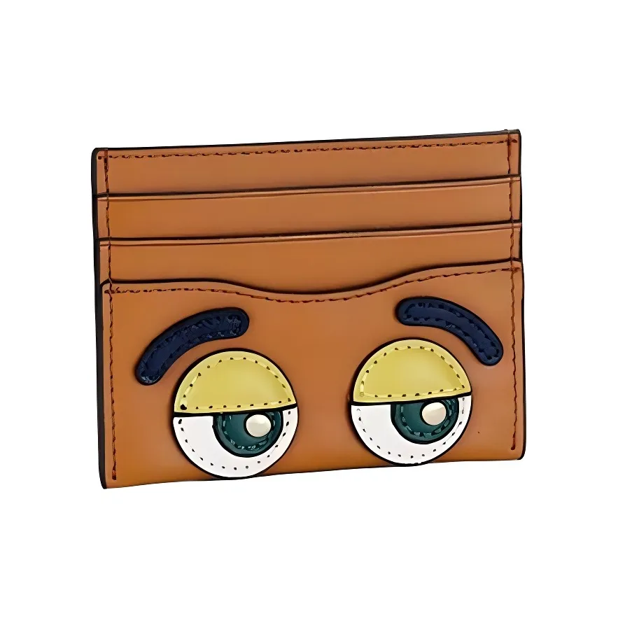 COACH Карточный чехол из дубленой кожи кошелек для монет держатель для карт мини мужской каньон красный