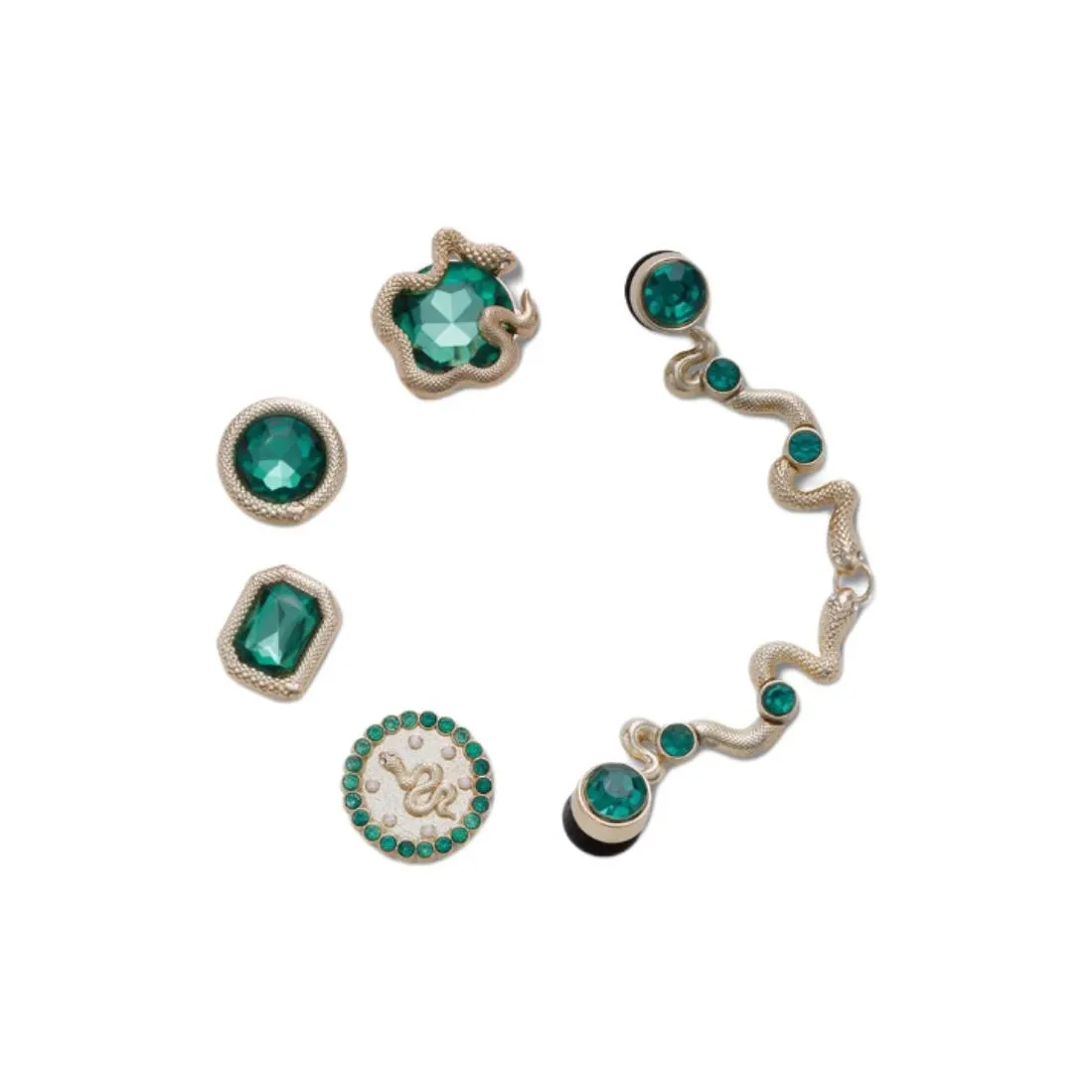 Crocs Цинковый сплав Аксессуары для обуви Женские Зеленый