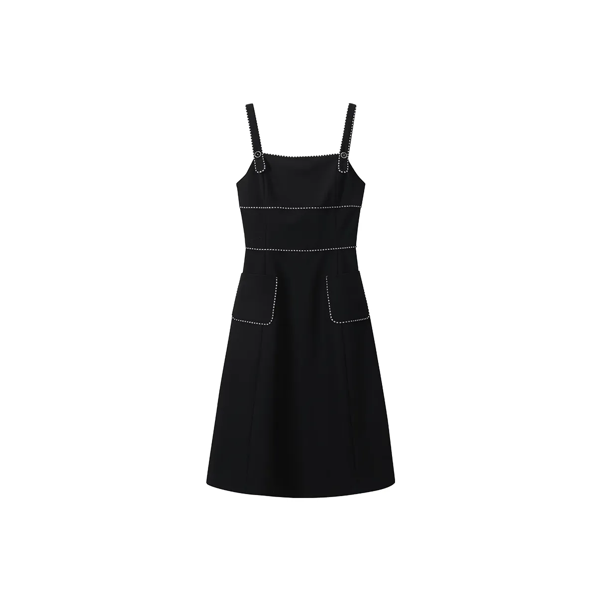 SHUXI Slip Dress Women's Black Ceramic Glaze