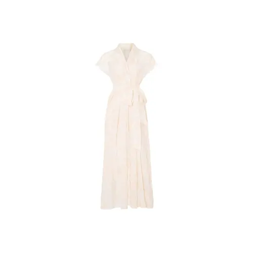 Temperley London Абрикос Женские Короткие Платья с Рукавами