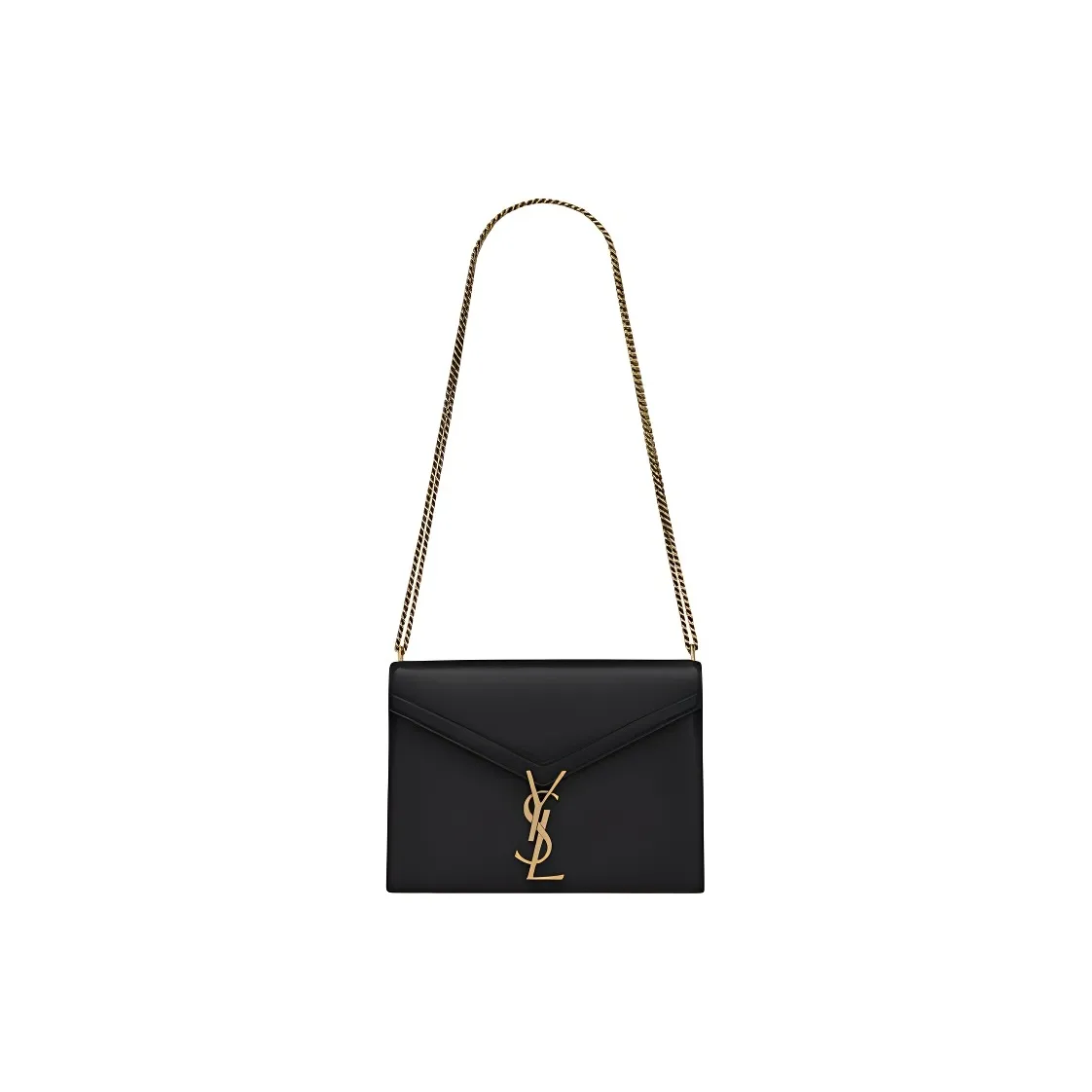 SAINT LAURENT CASSANDRA Smooth Leather Crossbody Bag, Shoulder Bag Women's Black