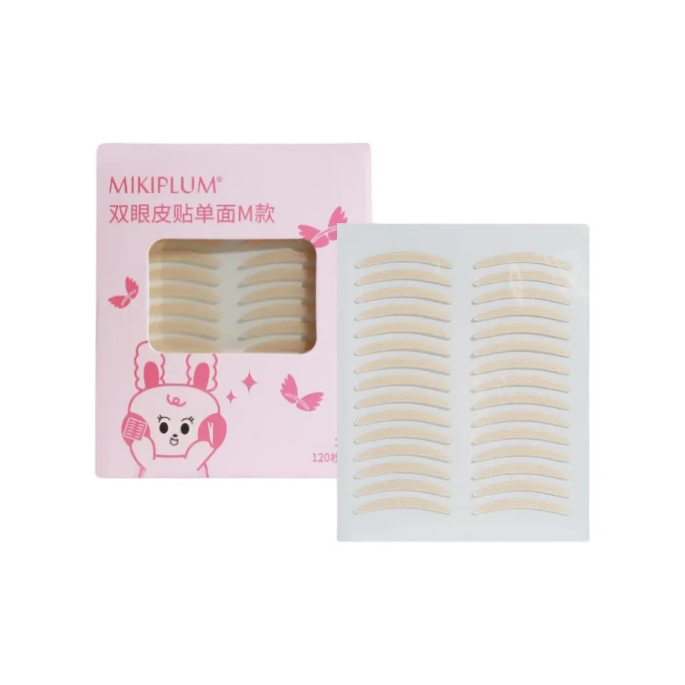 MIKIPLUM Двойной Eyelid Патч с Асимметричным Бесшовным Кружевным Кожей Кружево Матовый