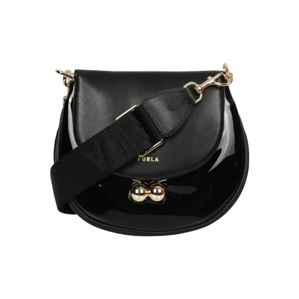 Furla Кожа Плечевая сумка Стандартная Женская Черная