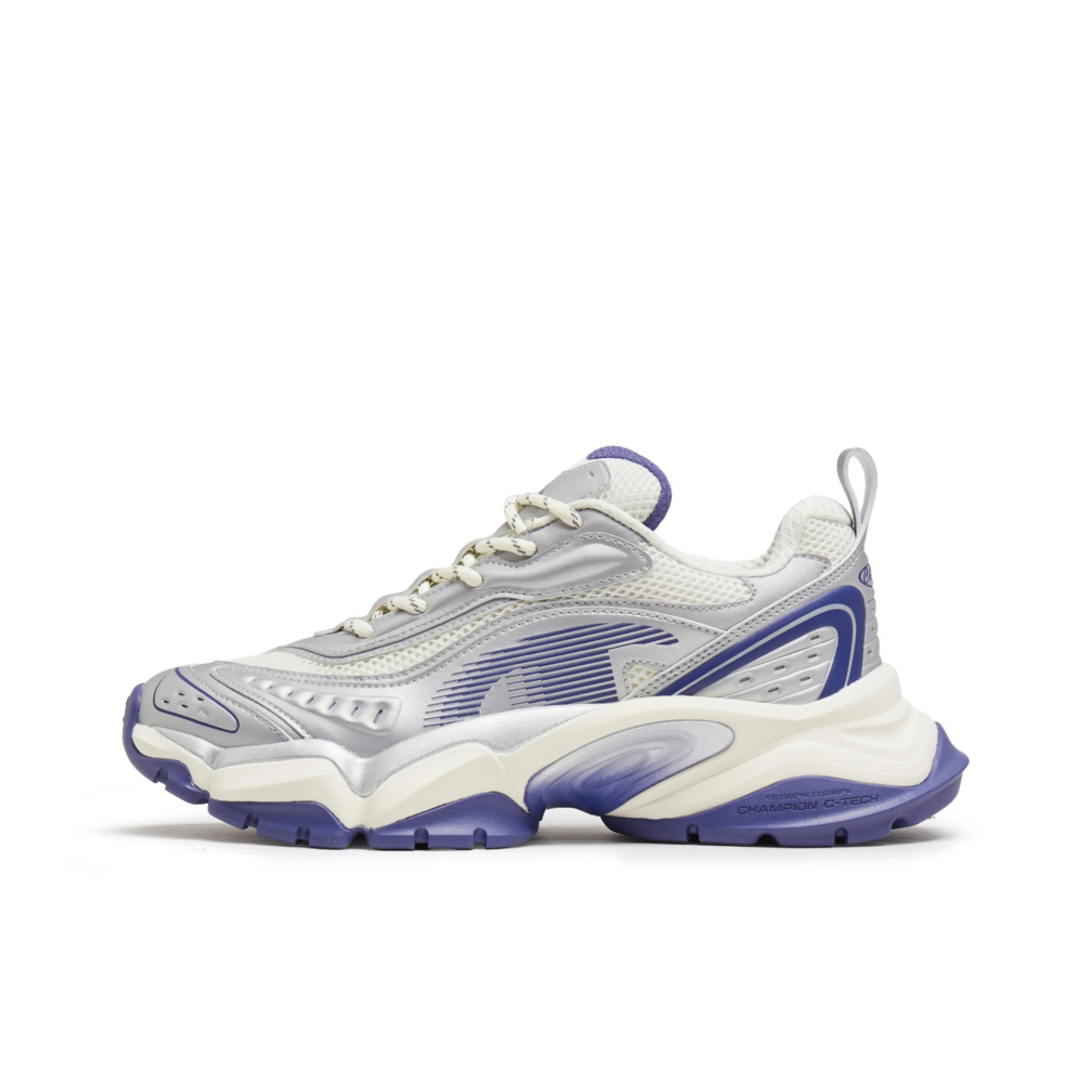 Champion Tooth Shark 2,0 Balance Low Top Кроссовки с Толстой Подошвой Мужские Серебристо-Белые Future Twilight