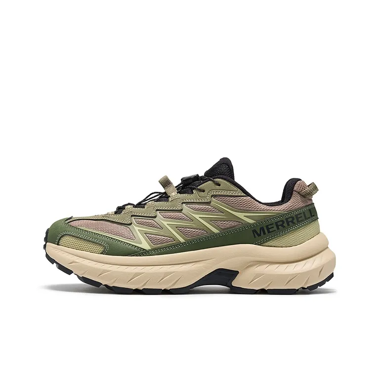 MERRELL FREE STRIDE LITE Устойчивый к истиранию Низкий Топ Походная обувь Мужская Армейский зеленый Серый