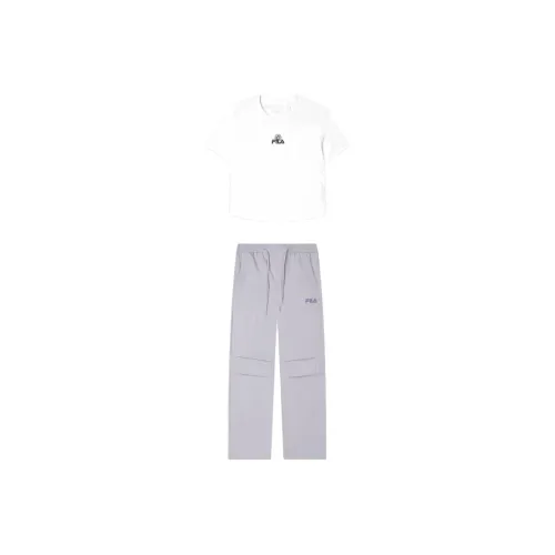 FILA ORIGINALE Облачный белый + Фиолетовый Глина Красный Женские Повседневные костюмы
