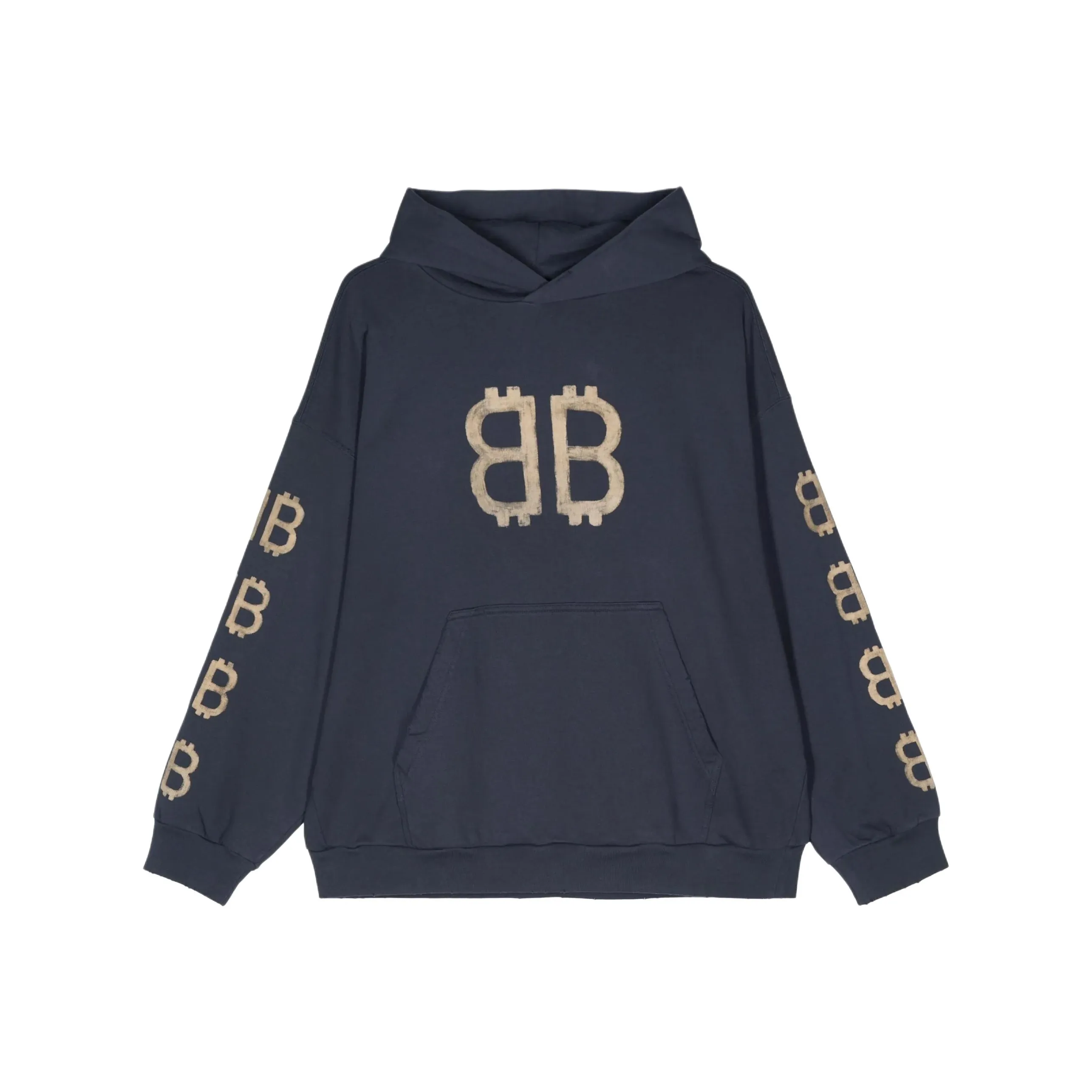 Balenciaga Bb Crypto Logo Printed Hoodie