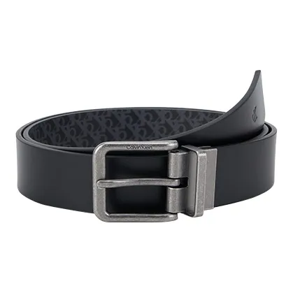 CALVIN KLEIN Смешанные материалы Кожаные ремни Мужской Космос Черный 3,5 см