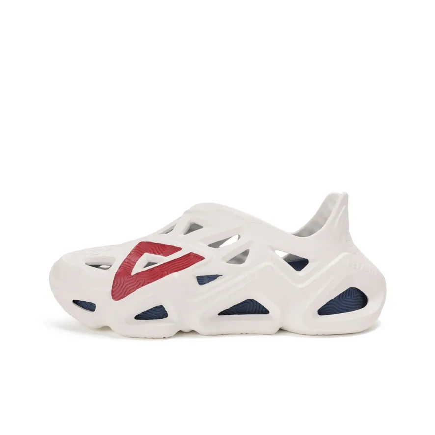PEAK Pole Hole Shoes Clogs Men's White Blue