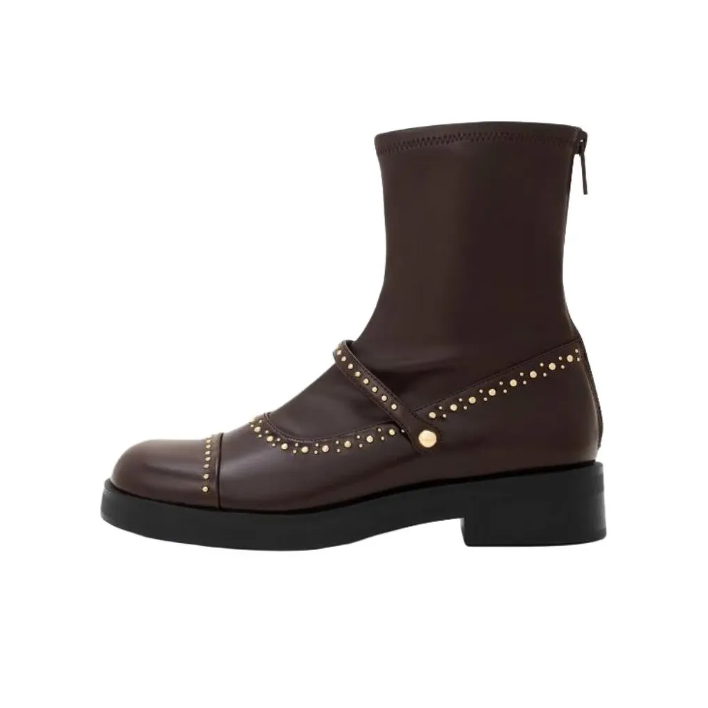 CHARLES KEITH Ботильоны 3,7 см Женские Темно-коричневые