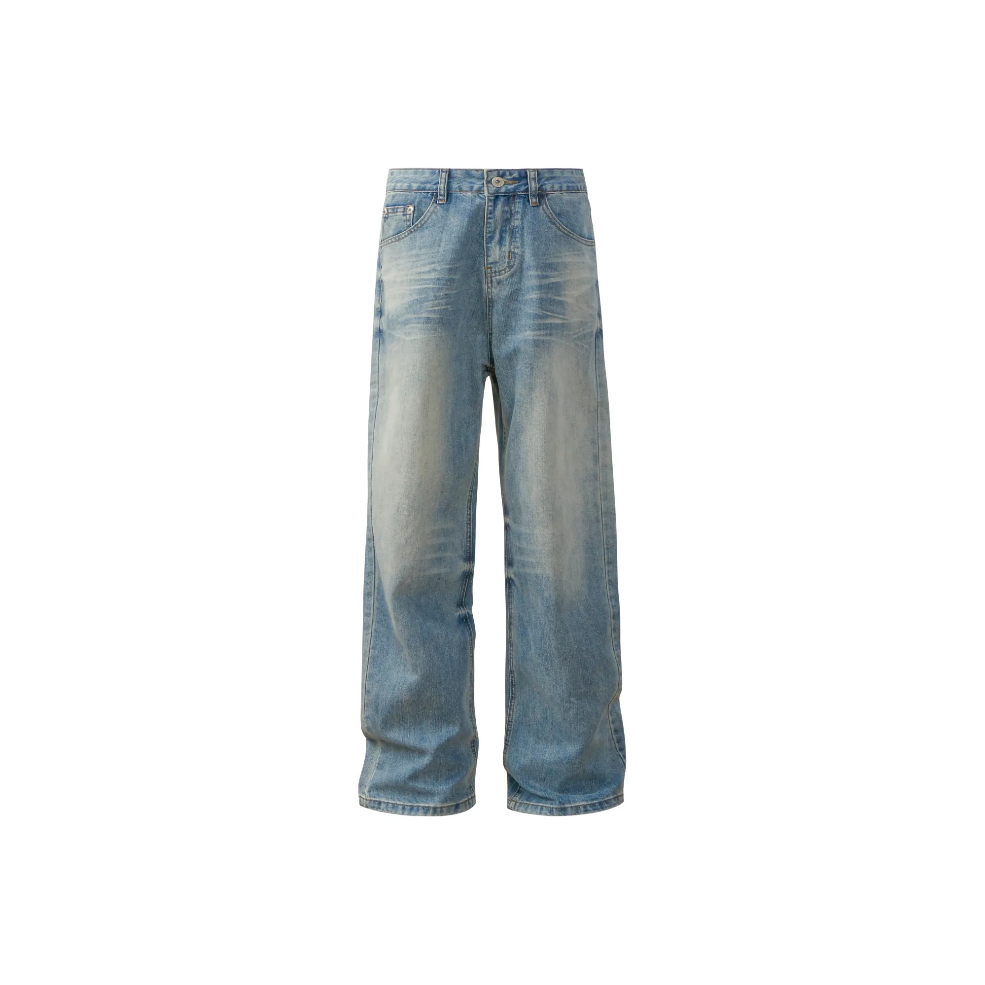 WAYHWEI Джинсовый синий Унисекс Джинсы