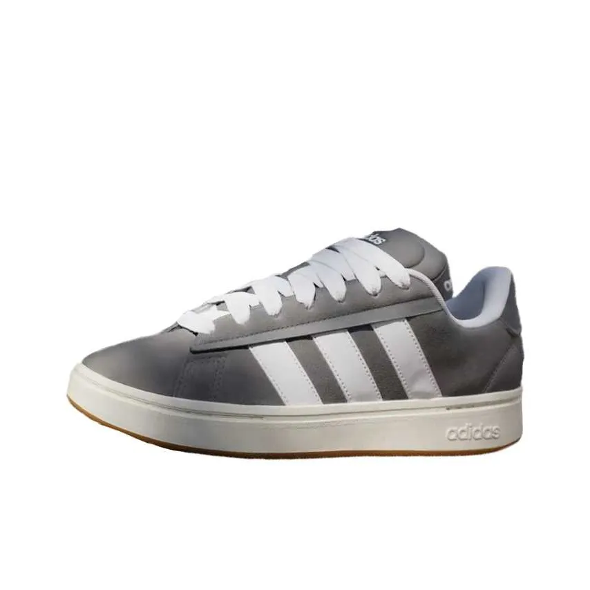 Adidas GRAND COURT ALPHA Низкие Кроссовки для скейтбординга Мужские Серый Белый