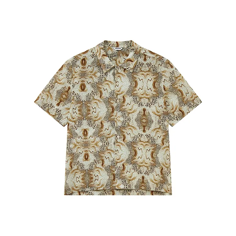 WULISHAONIAN Светло-желтая унисекс рубашка