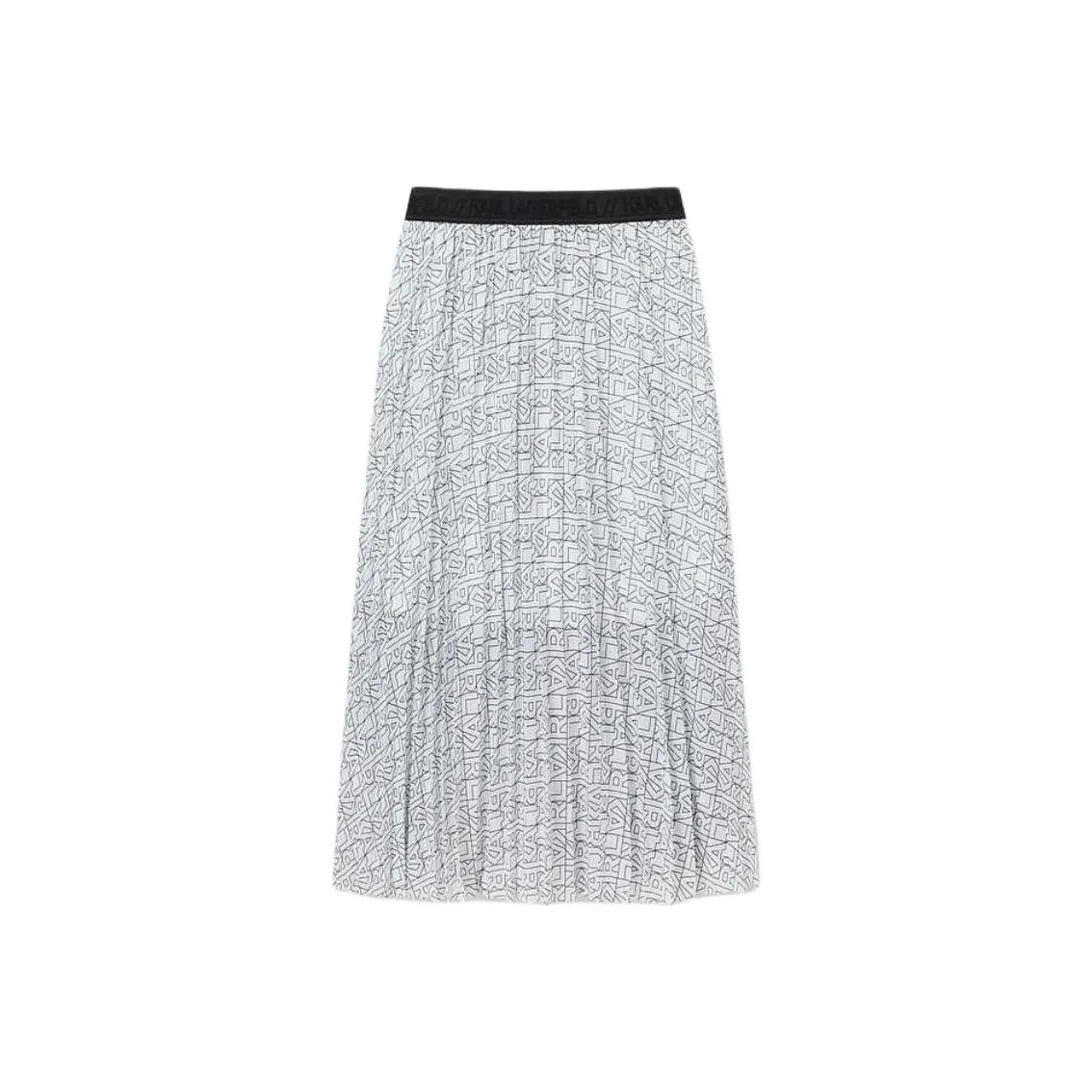 KARL LAGERFELD Повседневный Длинный Юбка Женские Черный Белый