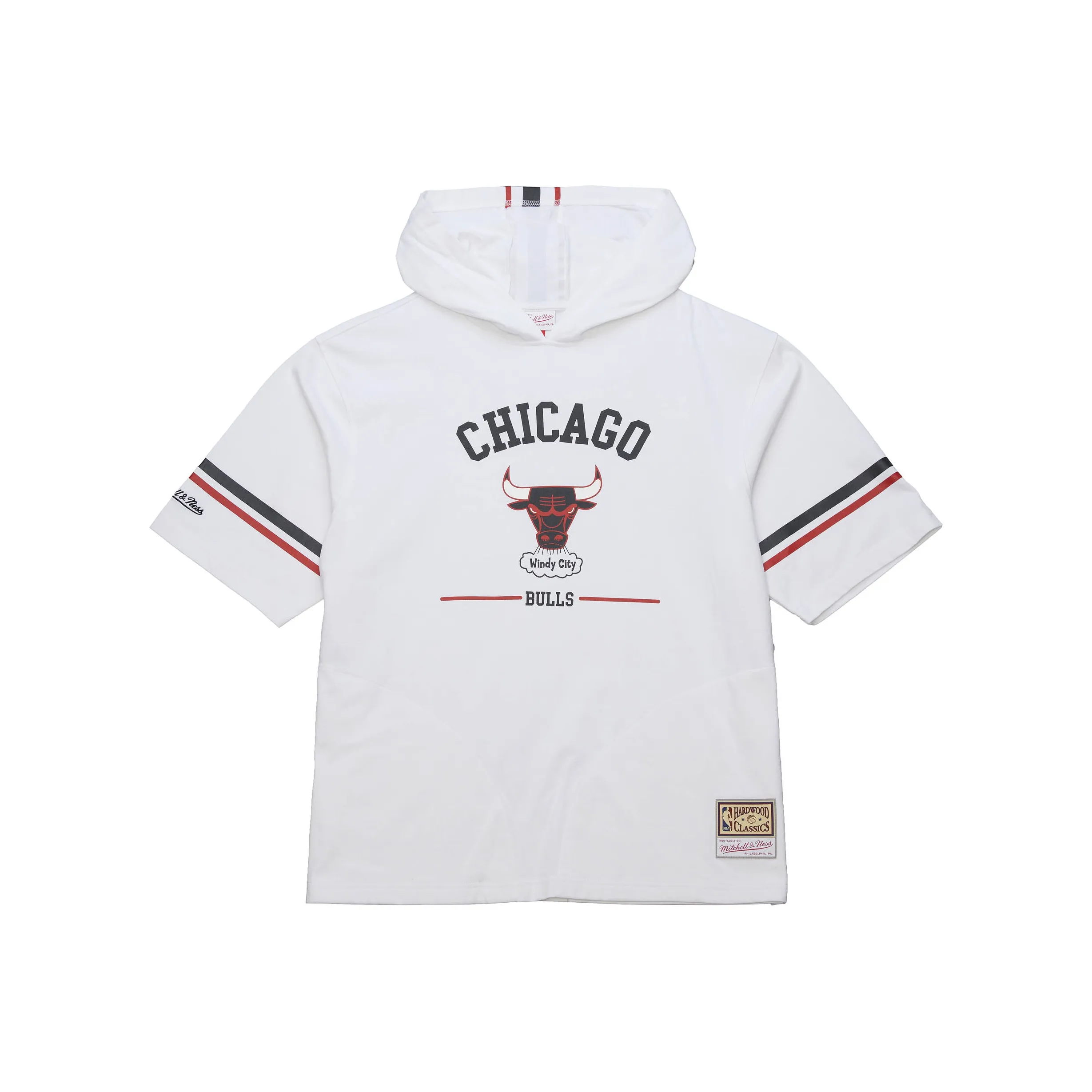 Mitchell Ness Белый Быки Унисекс Футболка