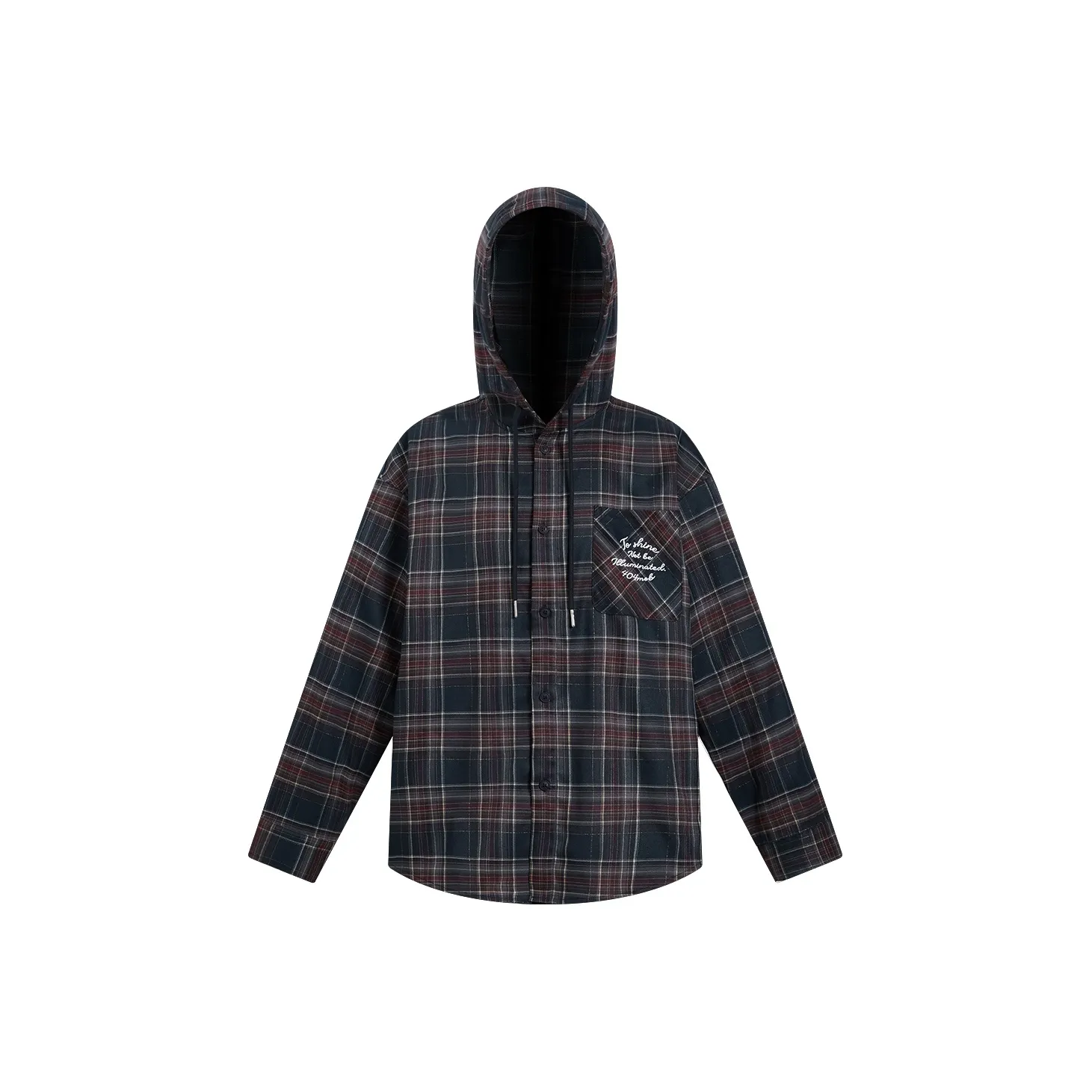 404MOB GANG Темно-синяя унисекс рубашка