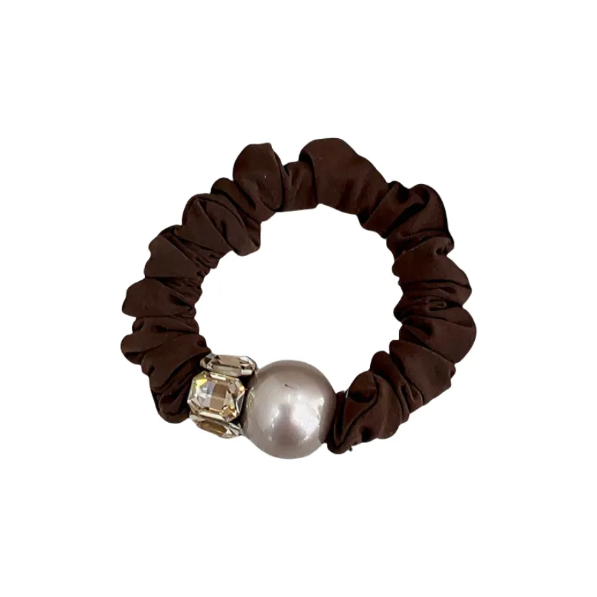 ZWU Ponytail Скранчи Искусственная жемчужина Универсальная Резинка для волос Резинка для волос Женская