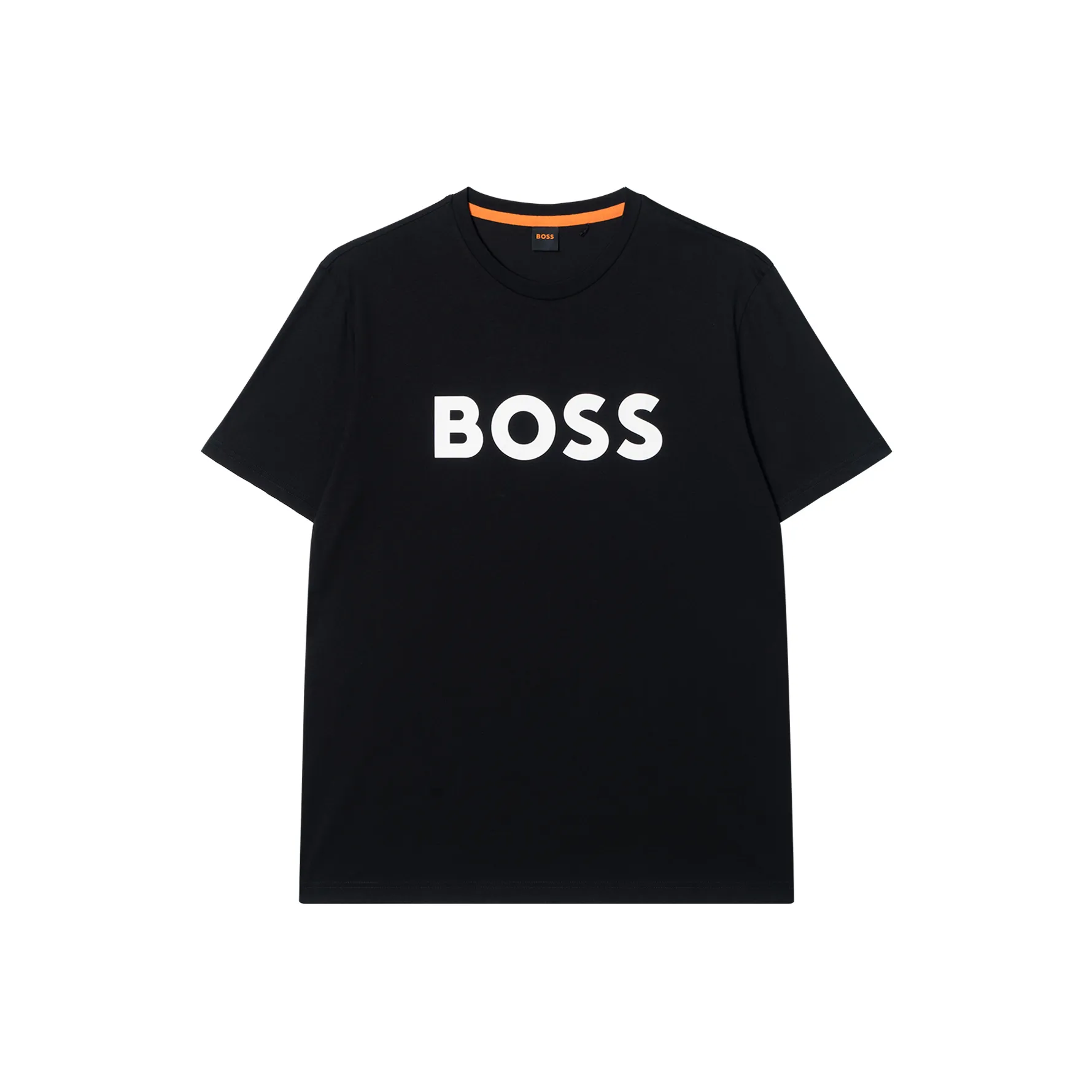HUGO BOSS SS22 Men's Logo Print Short-Sleeve T-Shirt Black
