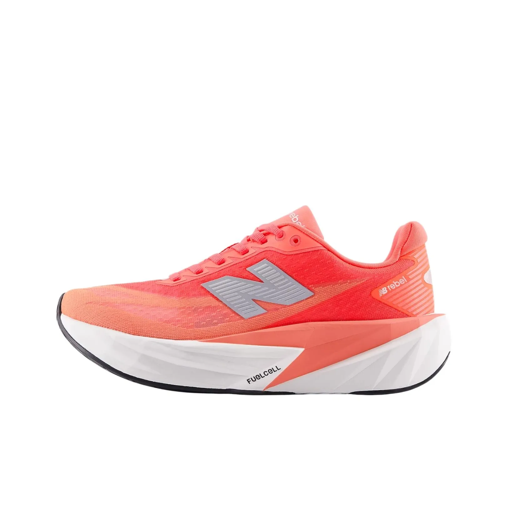 New Balance FuelCell Rebel v5 Амортизация Износостойкий Низкий Топ Беговые кроссовки Женские Красный Белый