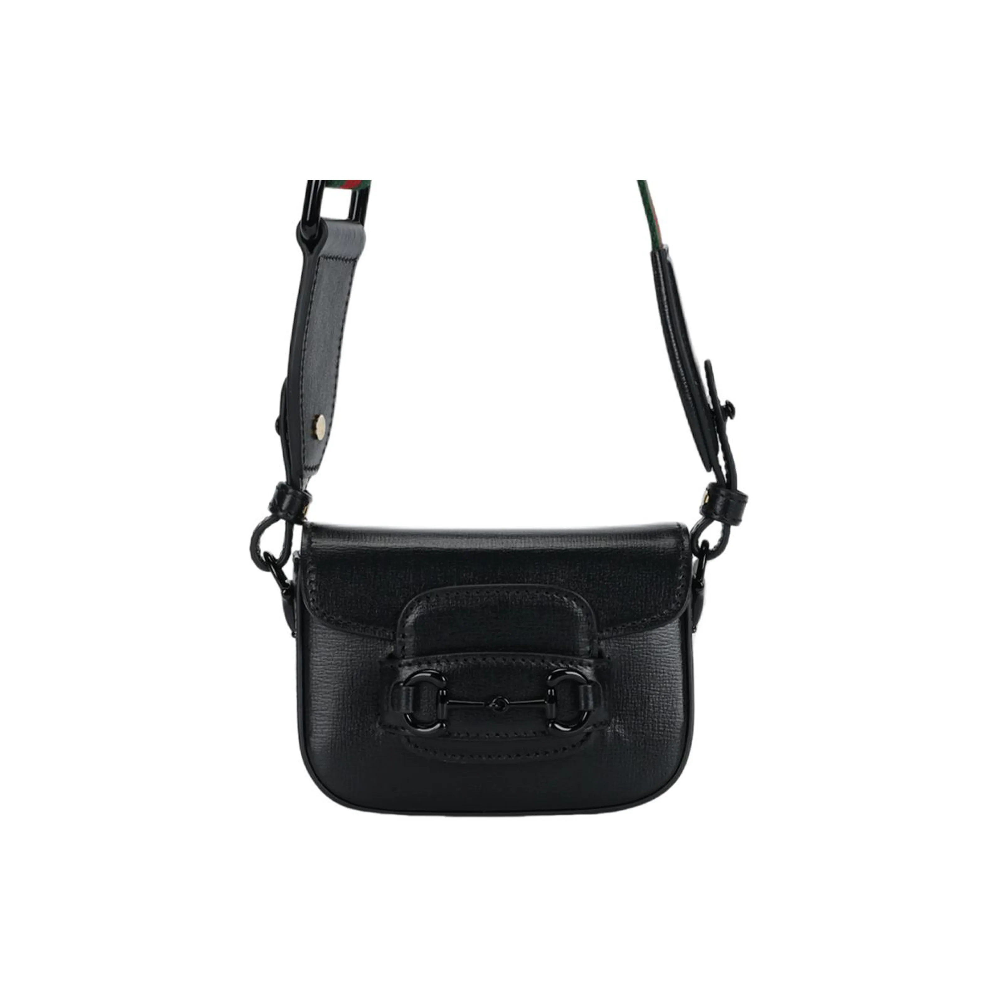 GUCCI Horsebit 1955 Leather Shoulder Bag, Crossbody Bag, Handbag Extra Mini Women's Black
