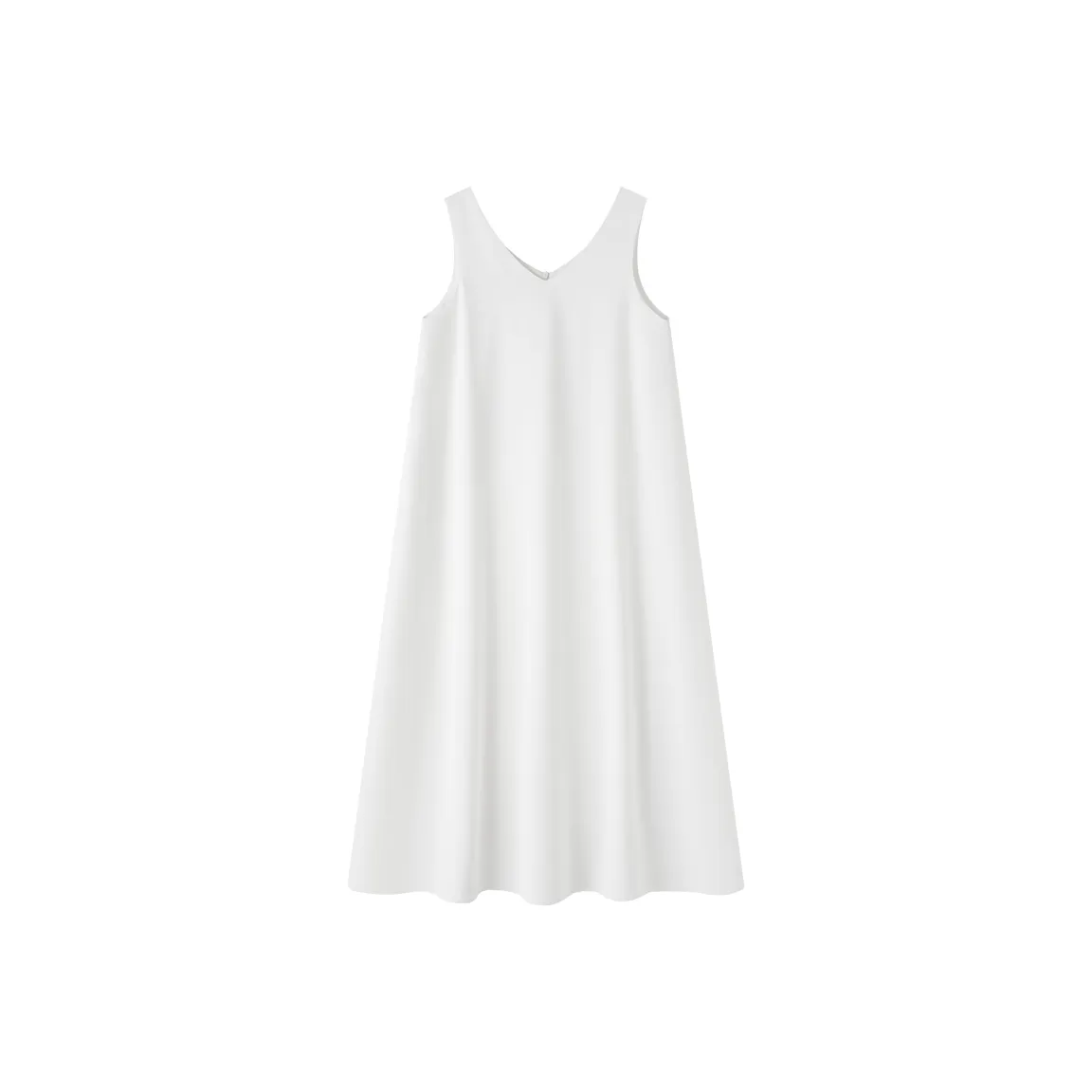 SHUXI Белое Женское Платье без Рукавов