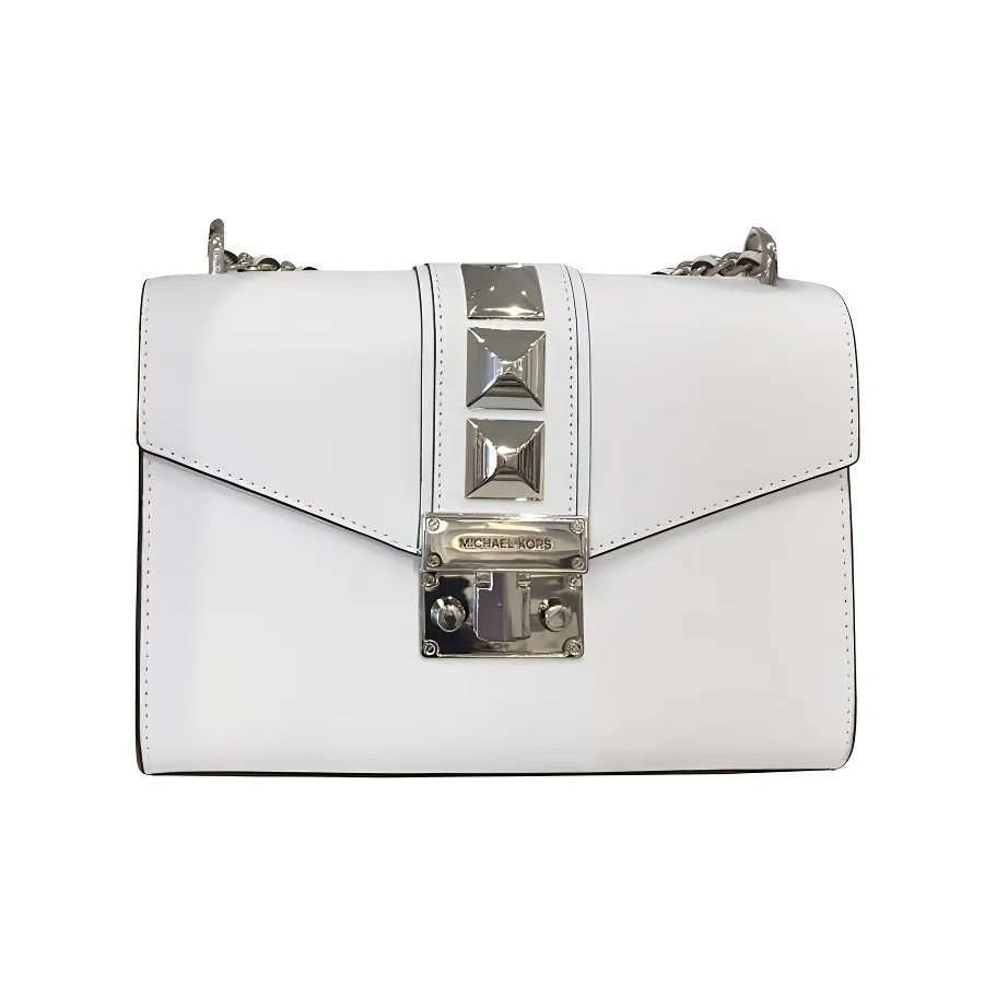 MICHAEL KORS MICHAEL KORS Handbag Collection Rose Cow Leather Shoulder Bag, Crossbody Bag Women's White