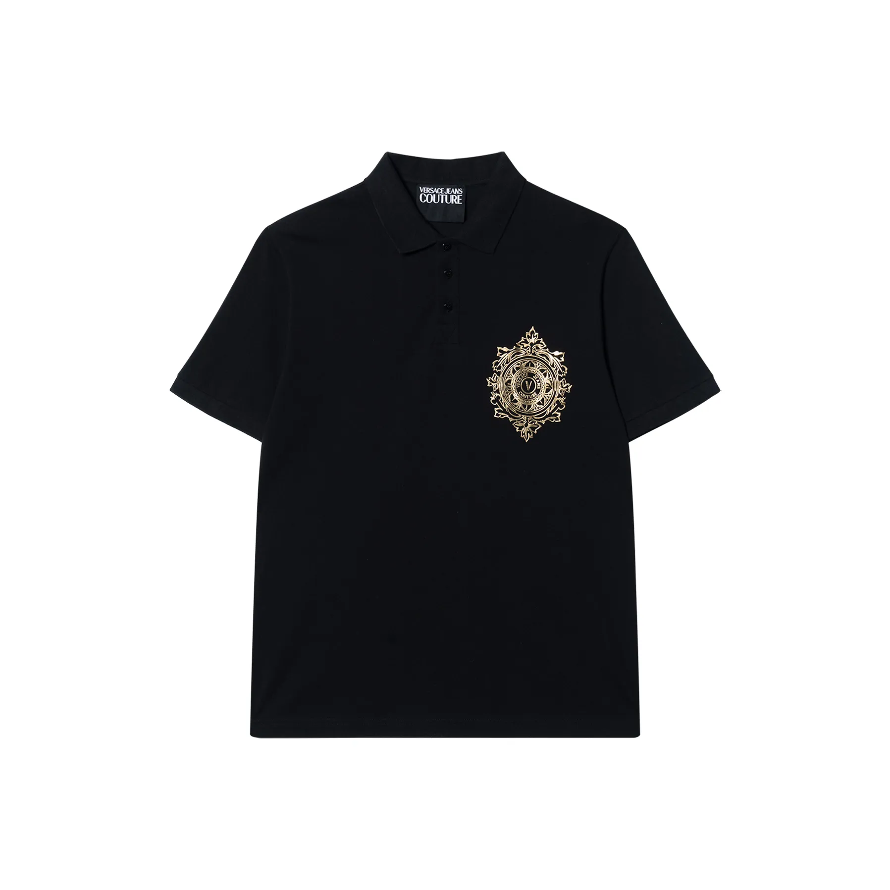 VERSACE JEANS COUTURE SS21 Поло Мужское Черное