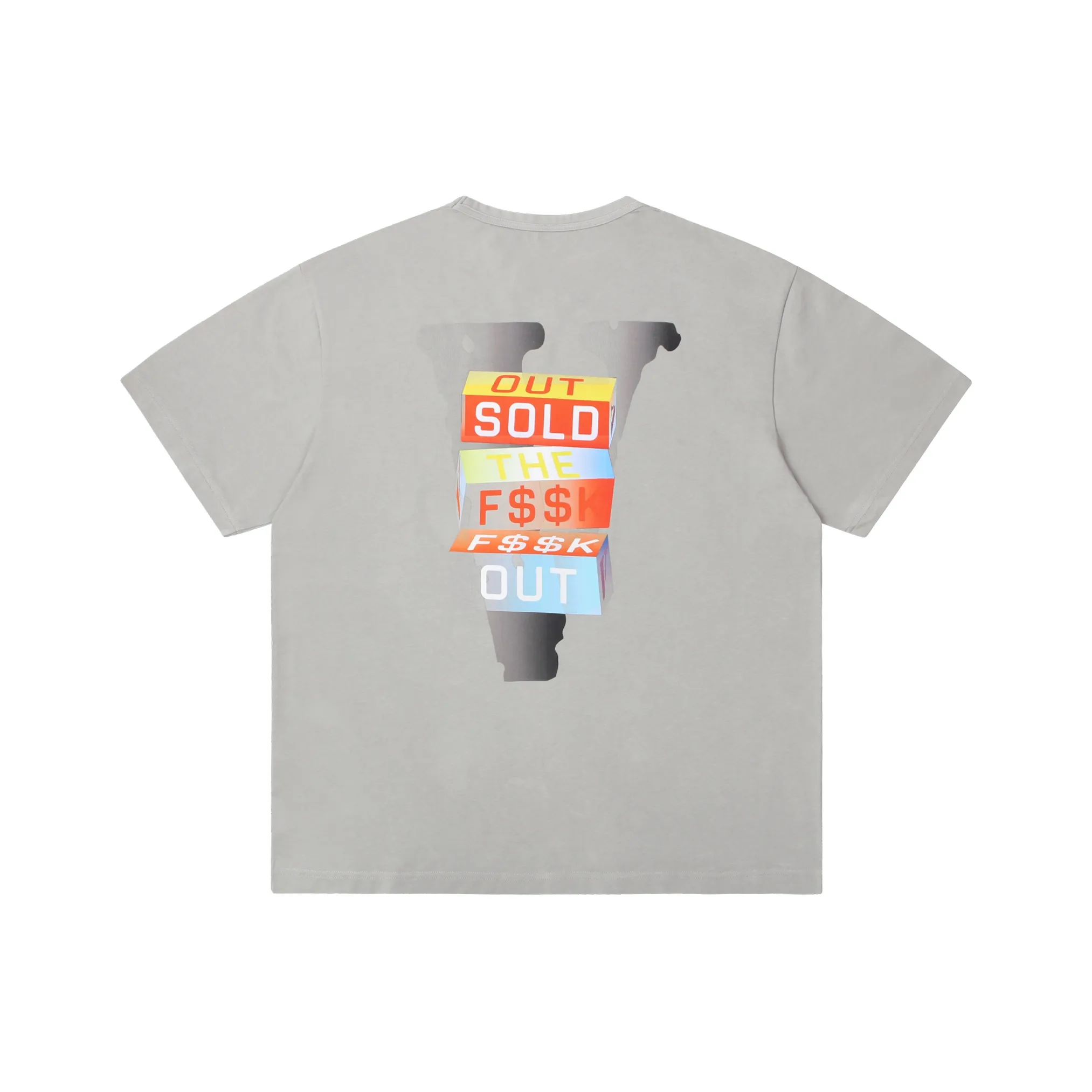 VLONE Серый Цвет Унисекс T-рубашки